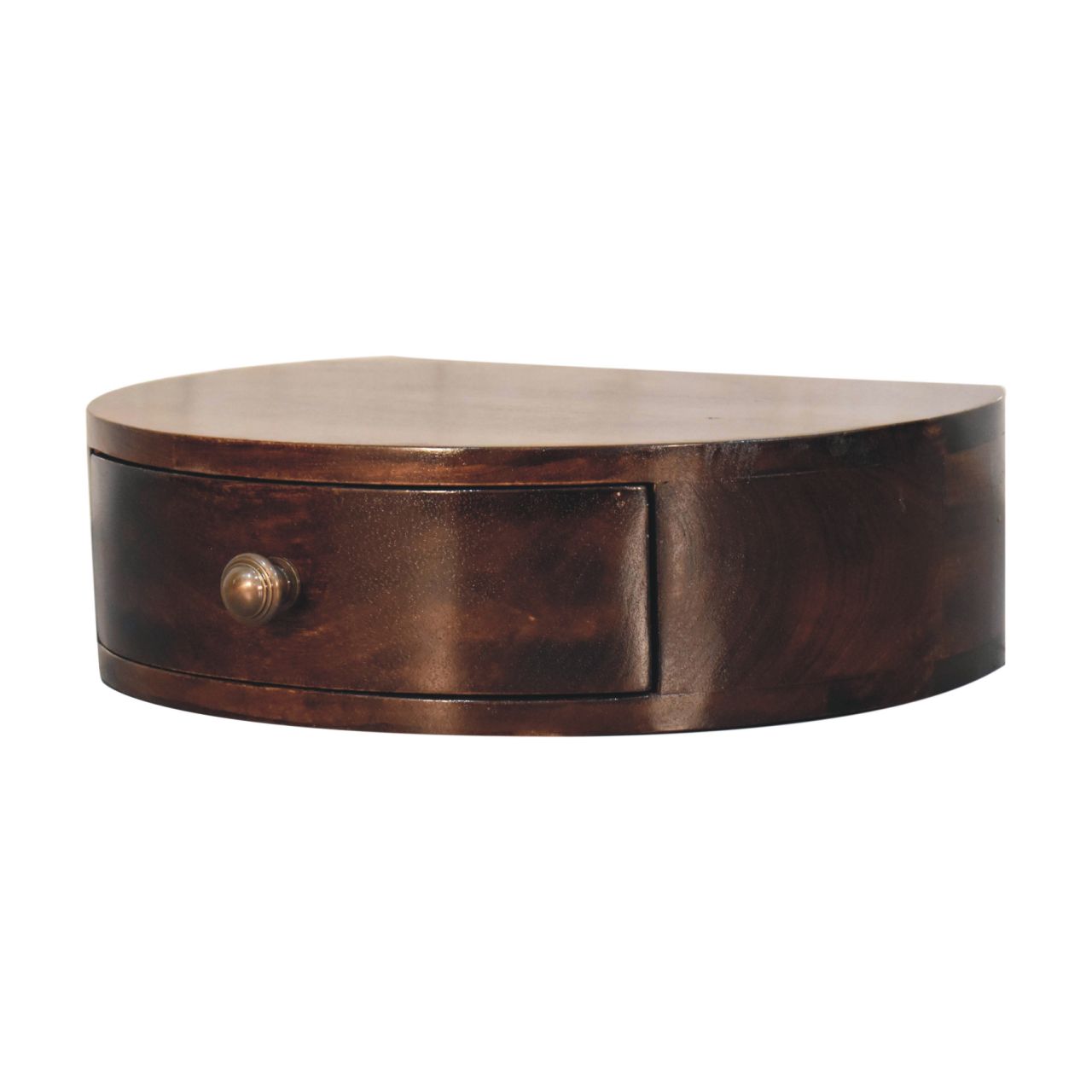 IN3814-3.jpg California Walnut Wall Mounted Rounded Bedside - Image 3
