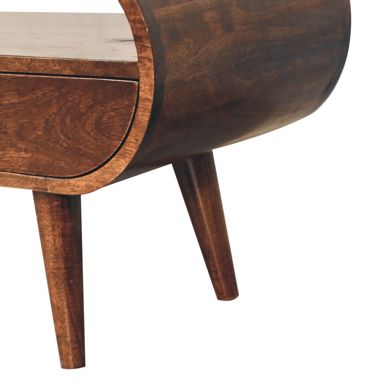 IN3836-7-1.jpg California Walnut Circular TV Stand - Image 7