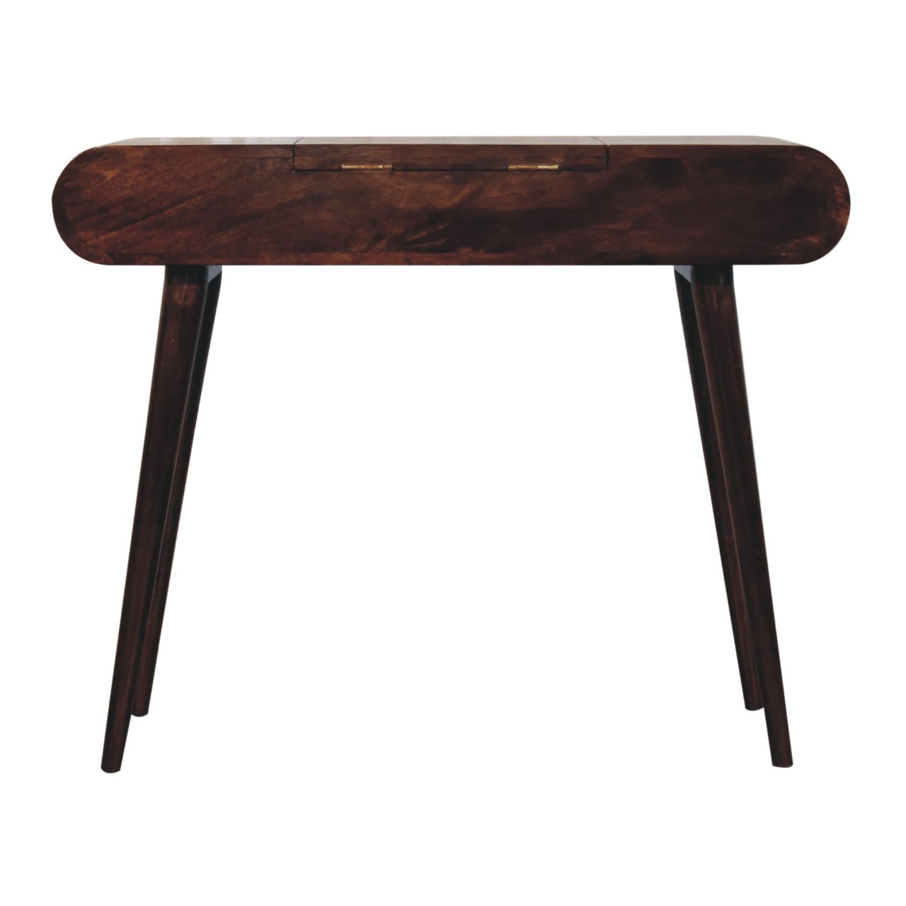 IN3839-10-1.jpg California Walnut Dressing Table with Foldable Mirror - Image 10