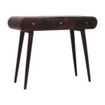 California Walnut Dressing Table with Foldable Mirror - Image 2