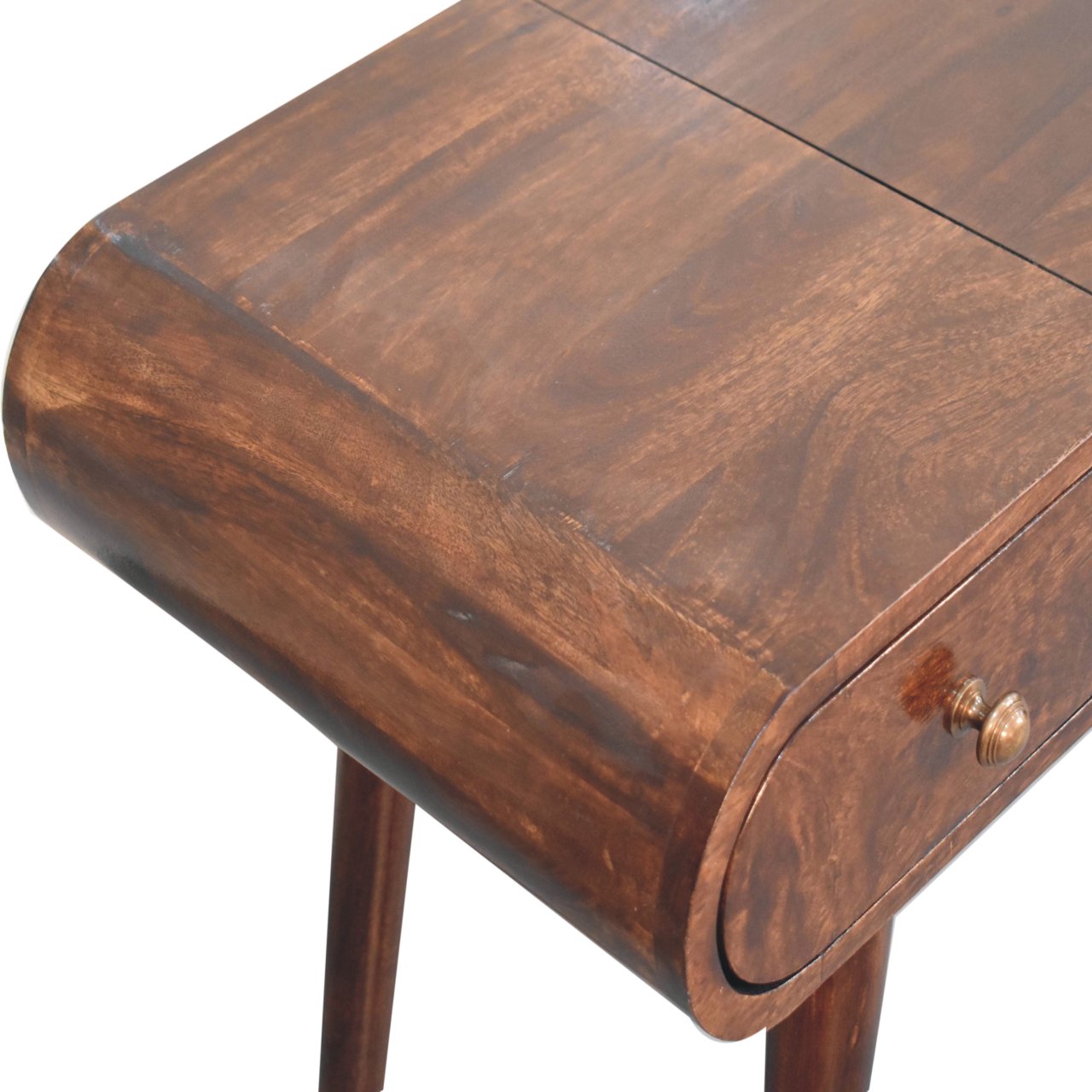 IN3839-5-1.jpg California Walnut Dressing Table with Foldable Mirror - Image 5