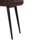 California Walnut Dressing Table with Foldable Mirror - Image 8