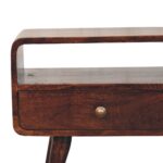 Curved California Walnut Media Unit - Image 4