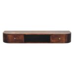 Lunar 2 Drawer Wall Mounted Chestnut Console