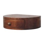Honey Caramel Wall Mounted Rounded Bedside - Image 2