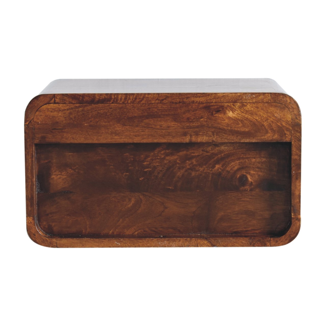 IN3899-8.jpg Large Chestnut Curve Upper Slot Floating Bedside - Image 8