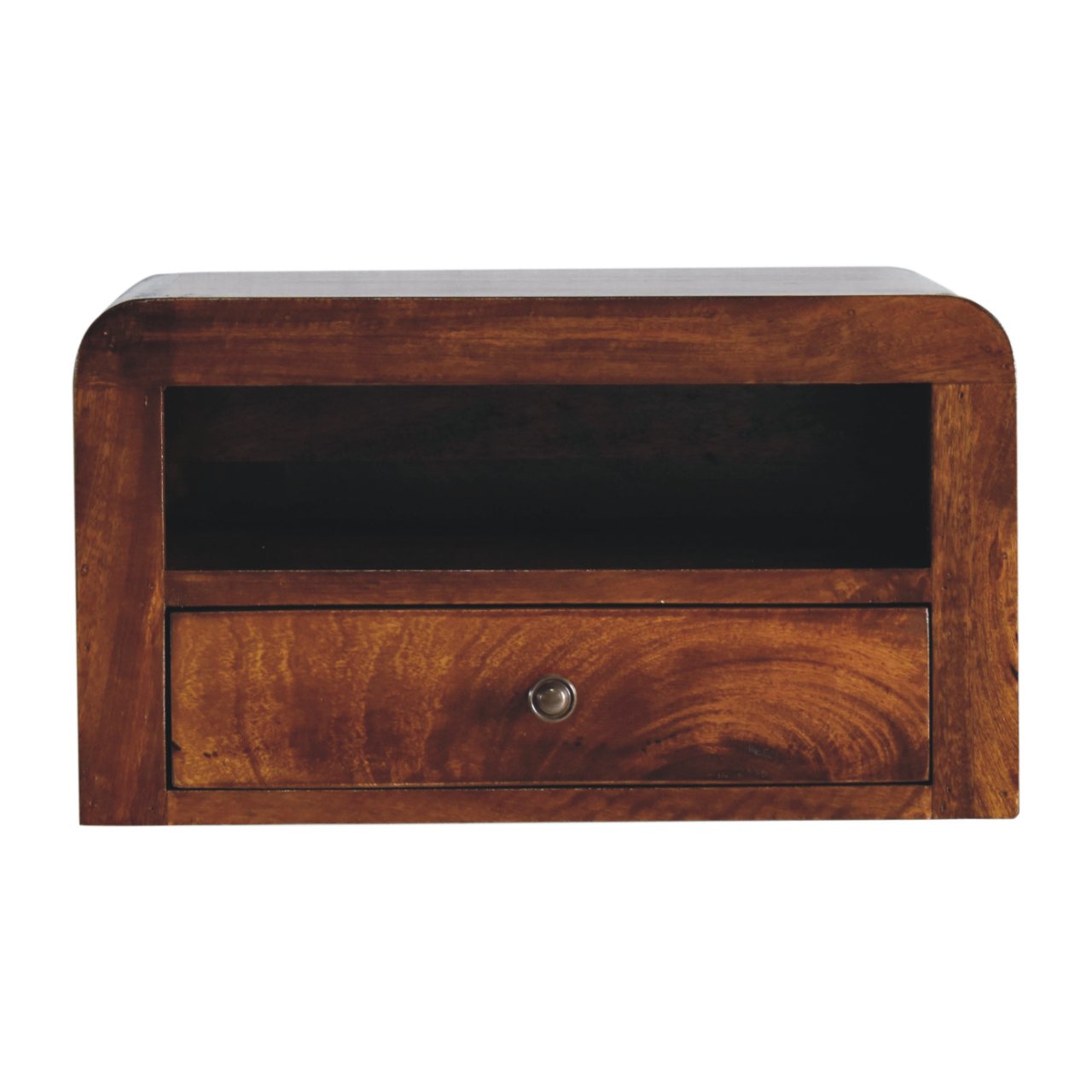 IN3908-1-1-1.jpg Chunky Chestnut 1 Drawer Wall Mounted Nightstand - Image 1