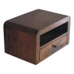 Chunky Chestnut 1 Drawer Wall Mounted Nightstand - Image 5