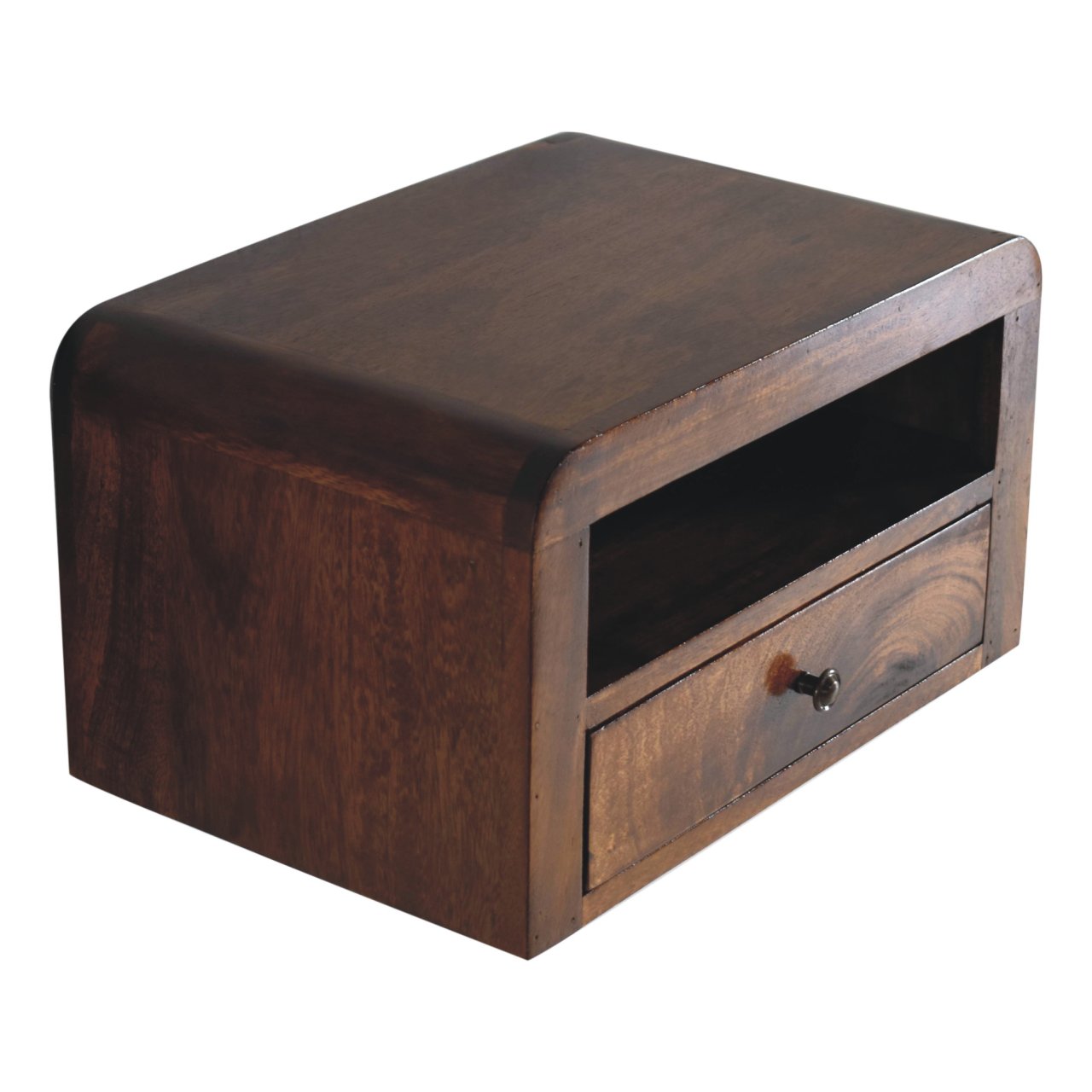 IN3908-5.jpg Chunky Chestnut 1 Drawer Wall Mounted Nightstand - Image 5