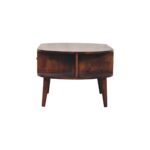 Chestnut Oval Coffee Table with 1 Drawer - Image 8