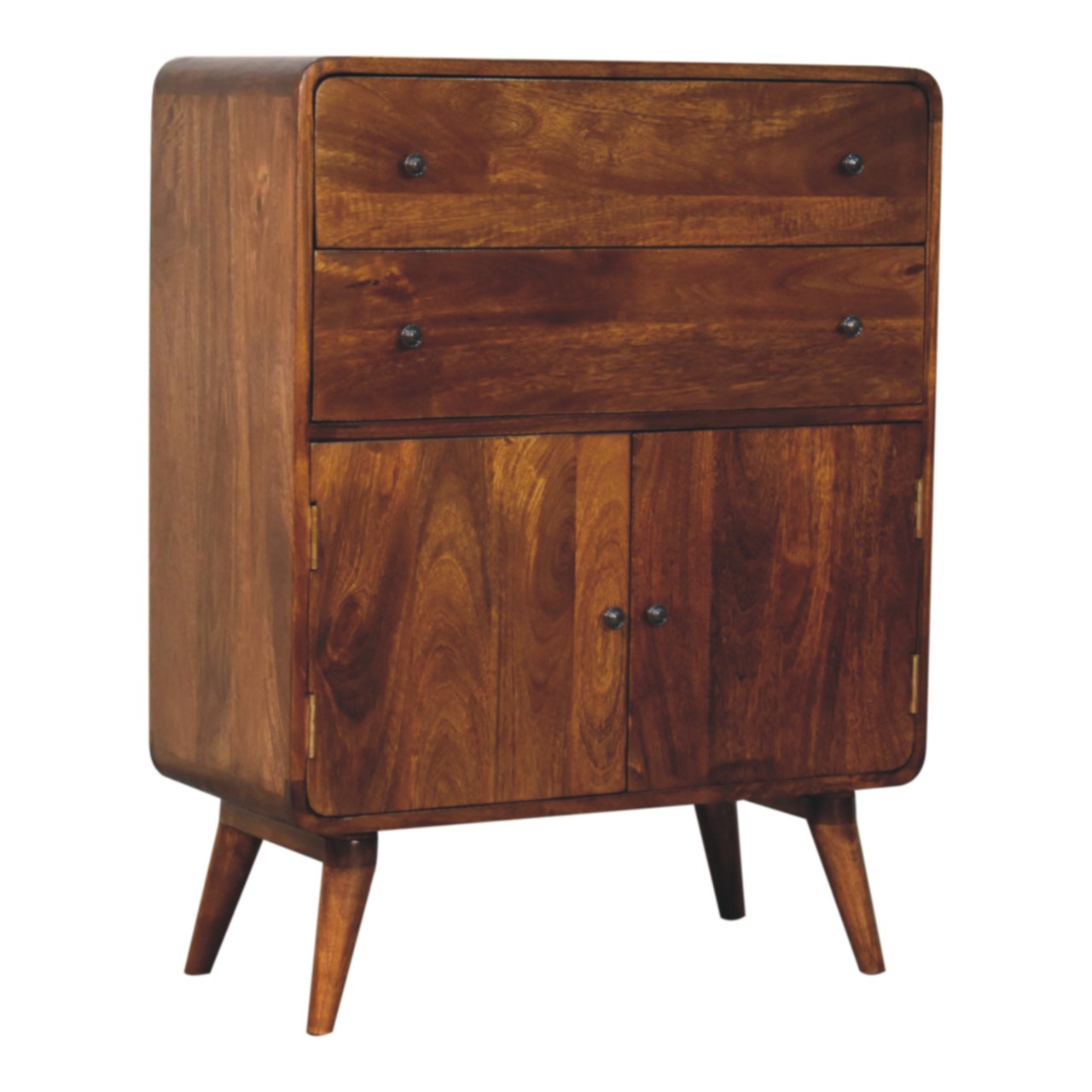IN3944-3.jpg Curved Nordic Charm Cabinet - Image 4