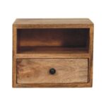 Solis 1-Drawer Oak-ish Wall Mounted Nightstand