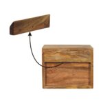 Solis 1-Drawer Oak-ish Wall Mounted Nightstand - Image 10