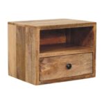 Solis 1-Drawer Oak-ish Wall Mounted Nightstand - Image 2
