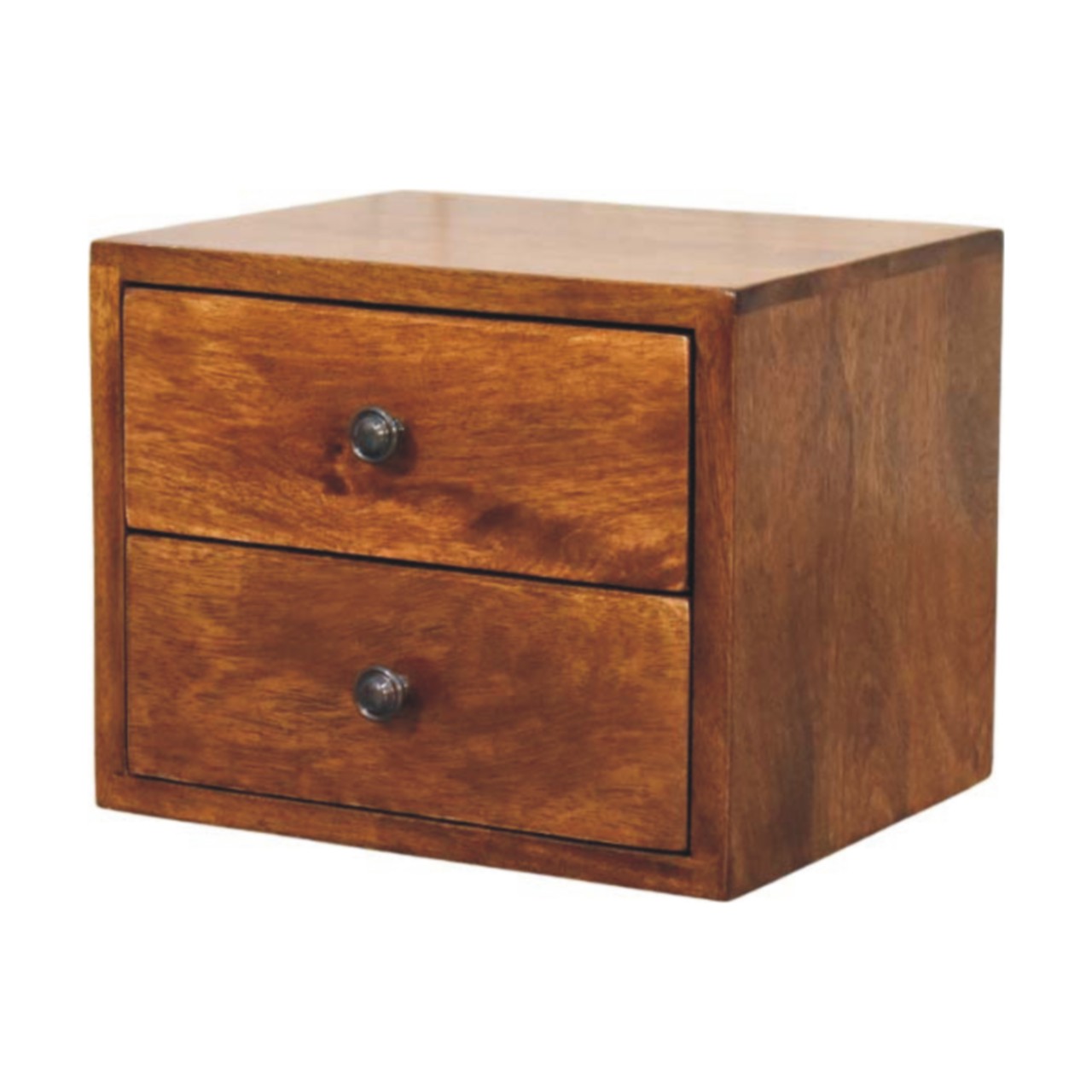 IN3967-3.jpg Solis 2-Drawer Chestnut Wall Mounted Nightstand - Image 3