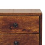Solis 2-Drawer Chestnut Wall Mounted Nightstand - Image 4
