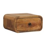 Avora Mini Wall-Mounted Oak-ish 1 Drawer Nightstand - Image 2