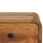 Avora Mini Wall-Mounted Oak-ish 1 Drawer Nightstand - Image 3
