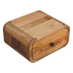 Avora Mini Wall-Mounted Oak-ish 1 Drawer Nightstand - Image 4