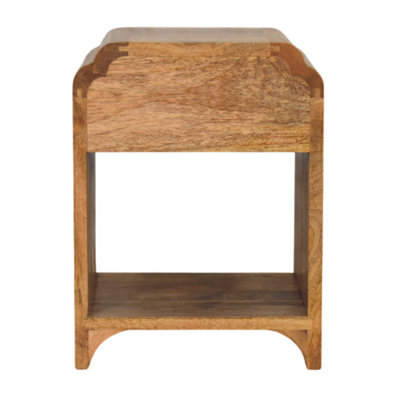 IN3984-9.jpg Newton Mini Oak-ish Nightstand with a drawer and open shelf - Image 8