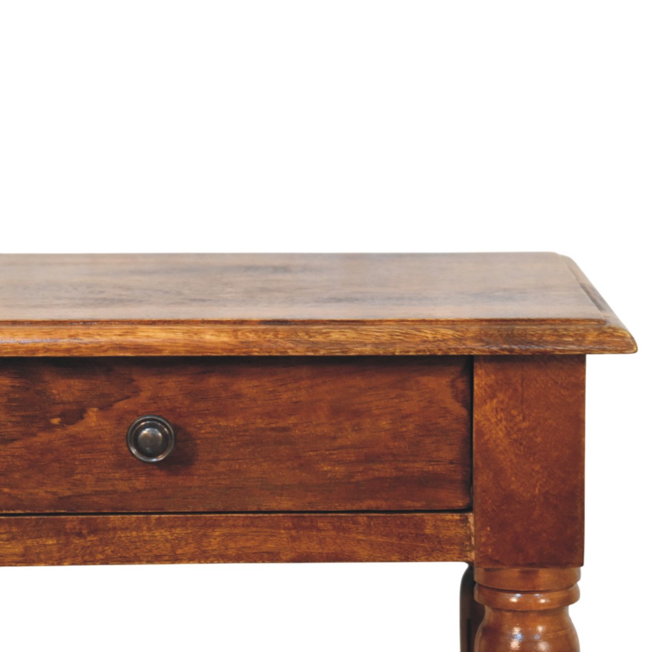 IN4016-4.jpg Turned legs Chestnut 1 Drawer Side Table - Image 3
