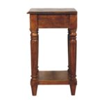 Turned legs Chestnut 1 Drawer Side Table - Image 7