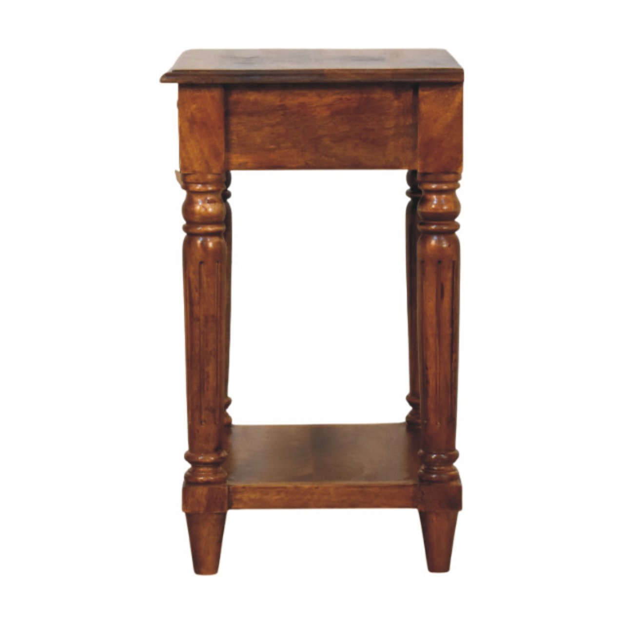 IN4016-8.jpg Turned legs Chestnut 1 Drawer Side Table - Image 7
