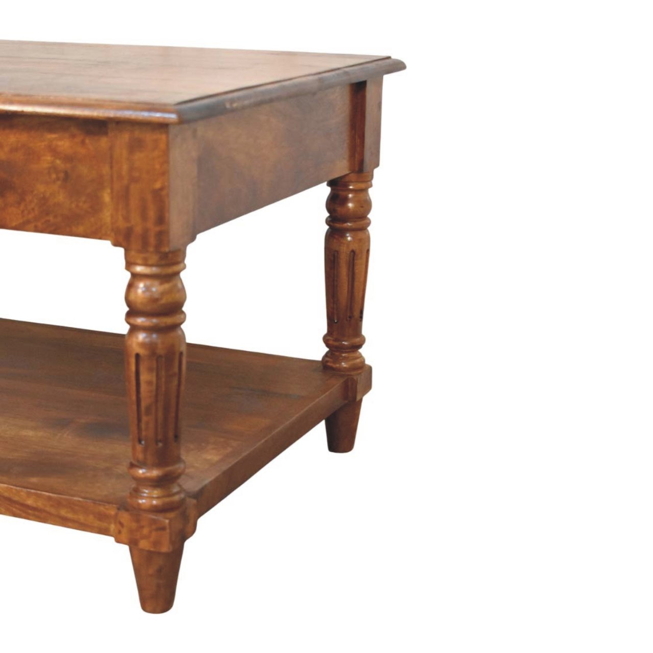 IN4021-8.jpg Turned legs Chestnut 2 Drawer Coffee Table - Image 7