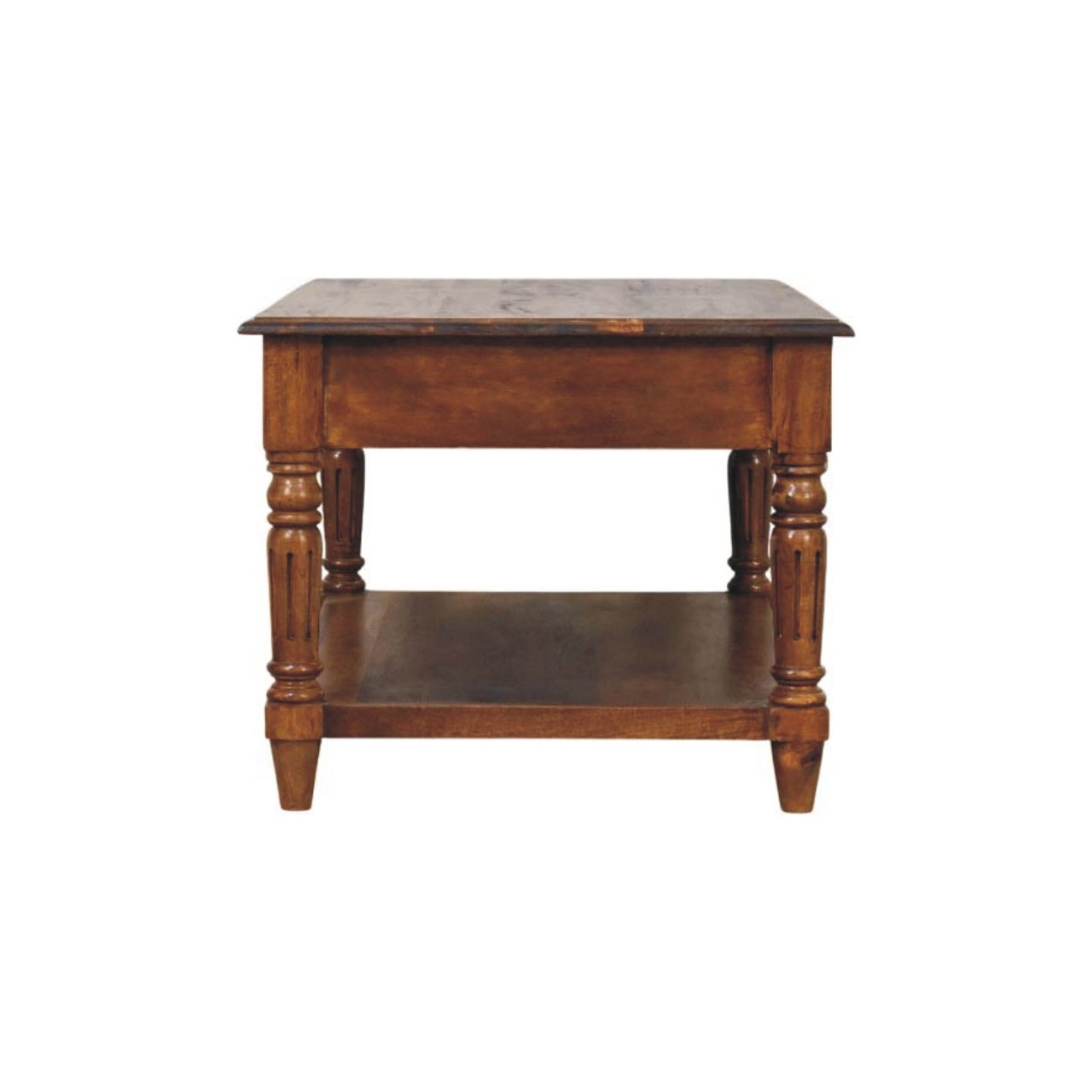 IN4021-9.jpg Turned legs Chestnut 2 Drawer Coffee Table - Image 8