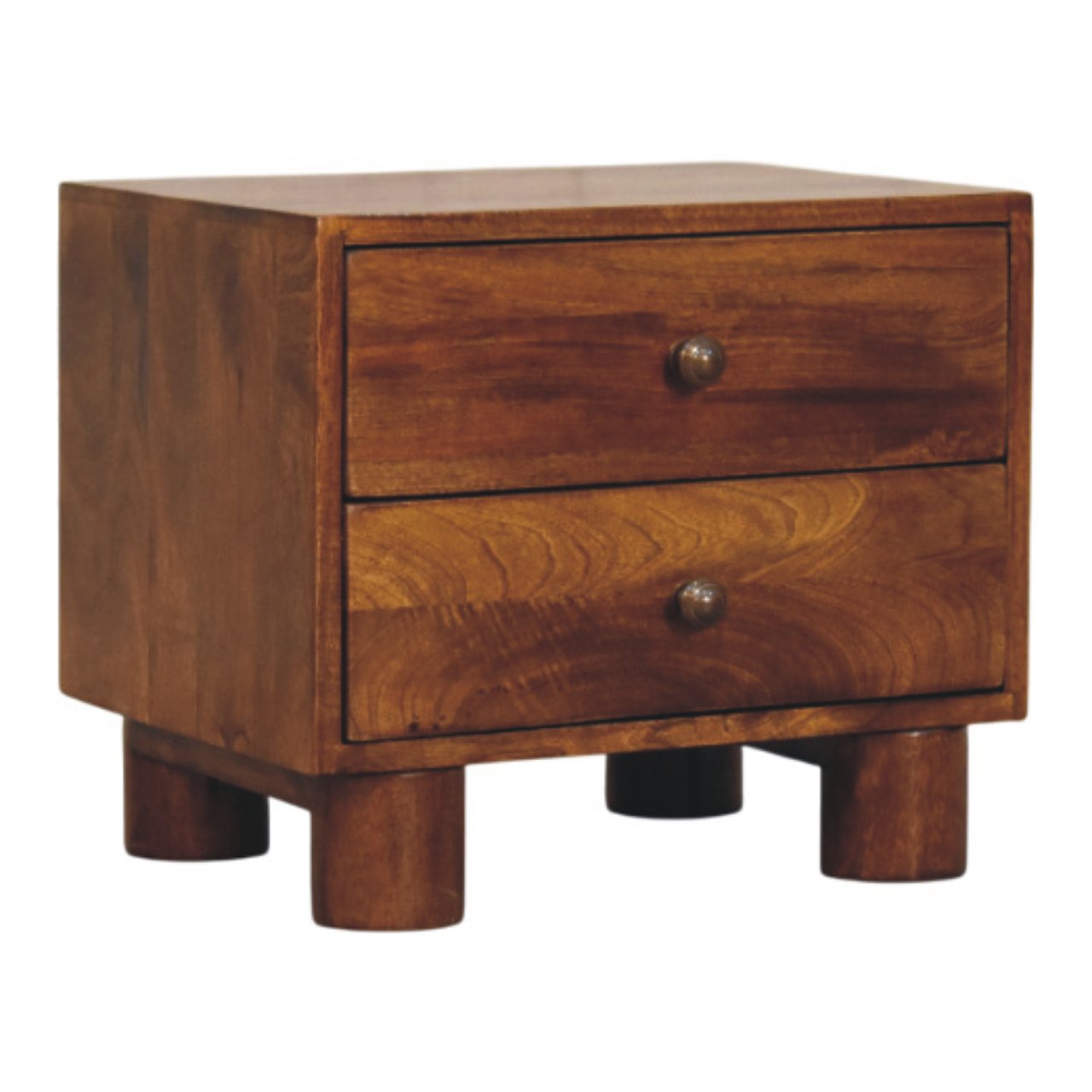IN4026-3.jpg Tula 2 Drawer Chestnut Nightstand - Image 2