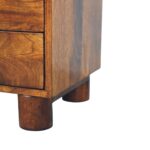 Tula 2 Drawer Chestnut Nightstand - Image 5