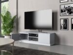 TV Stand Dalton 120 White Finish - Image 4