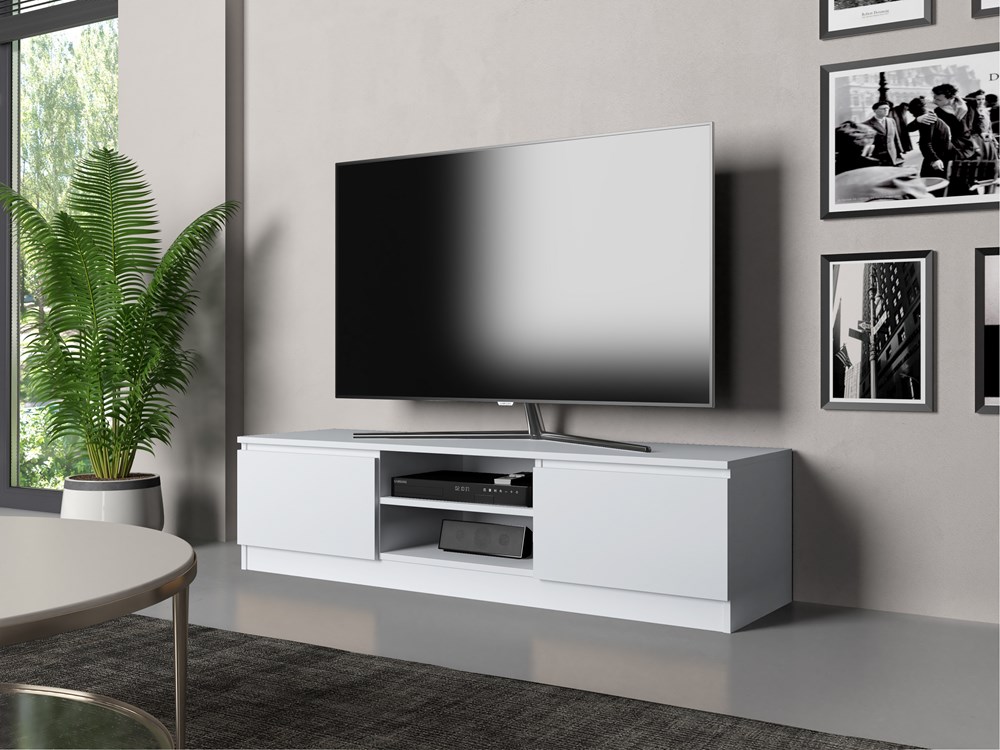 I_RTV-140-MALWA_W Malwa 140 Modern TV Unit in White Matt - Image 6