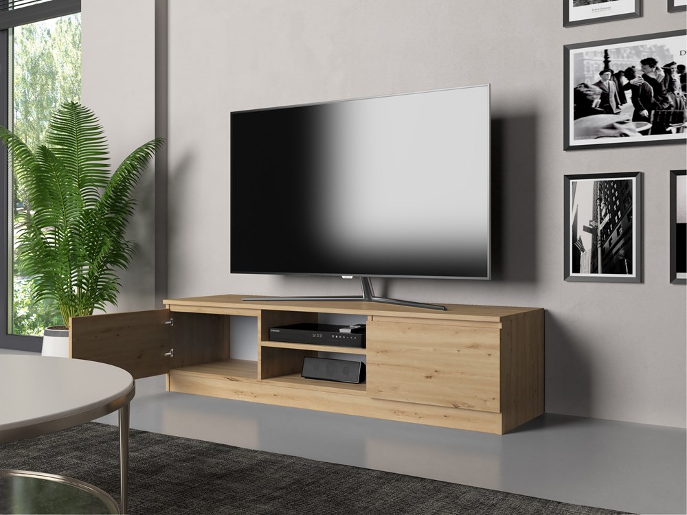 I_RTV-140-MALWA_o_A Malwa 140 Modern TV Unit in Artisan Oak - Image 7