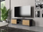 TV Stand Dalton 120 Anthracite Oak - Image 3