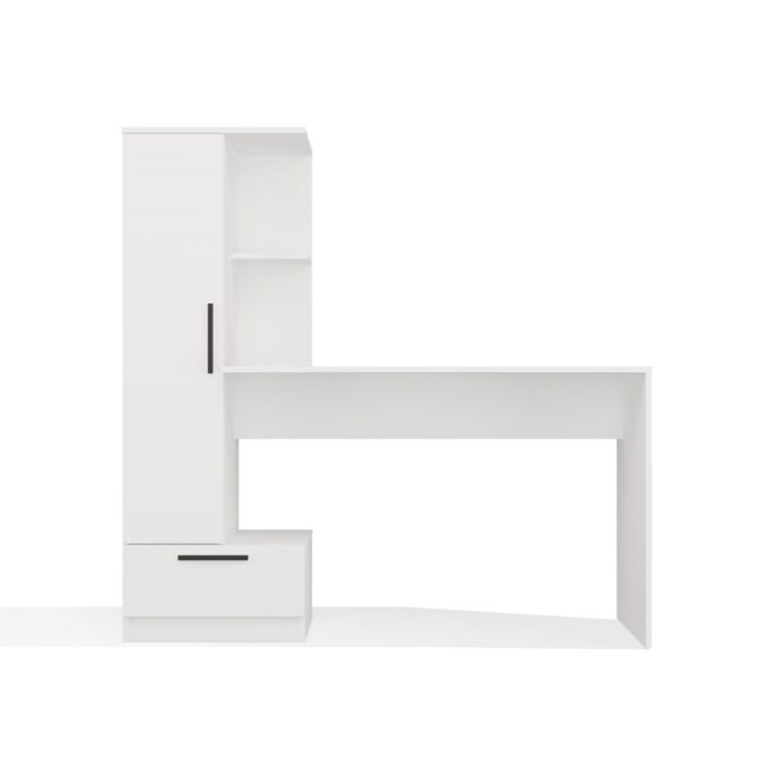 Cosmo Desk & Bookcase Set – White - Image 10