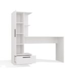 Cosmo Desk & Bookcase Set – White - Image 6
