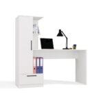 Cosmo Desk & Bookcase Set – White - Image 11