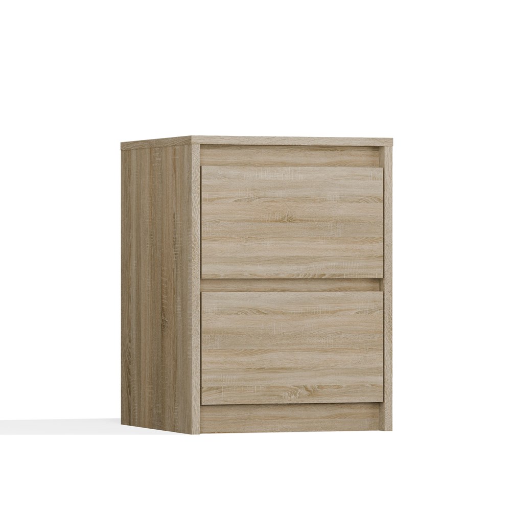 Image0005 Karo K2 Modern Bedside Table in Sonoma Oak - Image 8