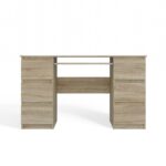 Kuba Sonoma Oak Desk - 6 Drawers - Image 6