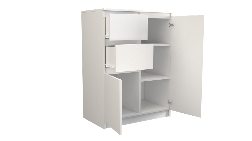 Komoda_3_ Malwa 2D2S Sideboard - White Matte - Image 2