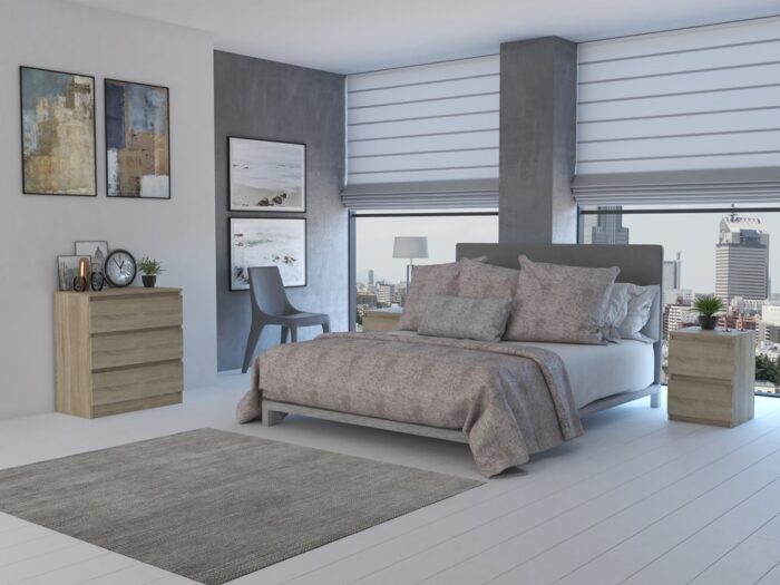 Vero M2 Classic Bedside Cabinet – Sonoma Oak - Image 4
