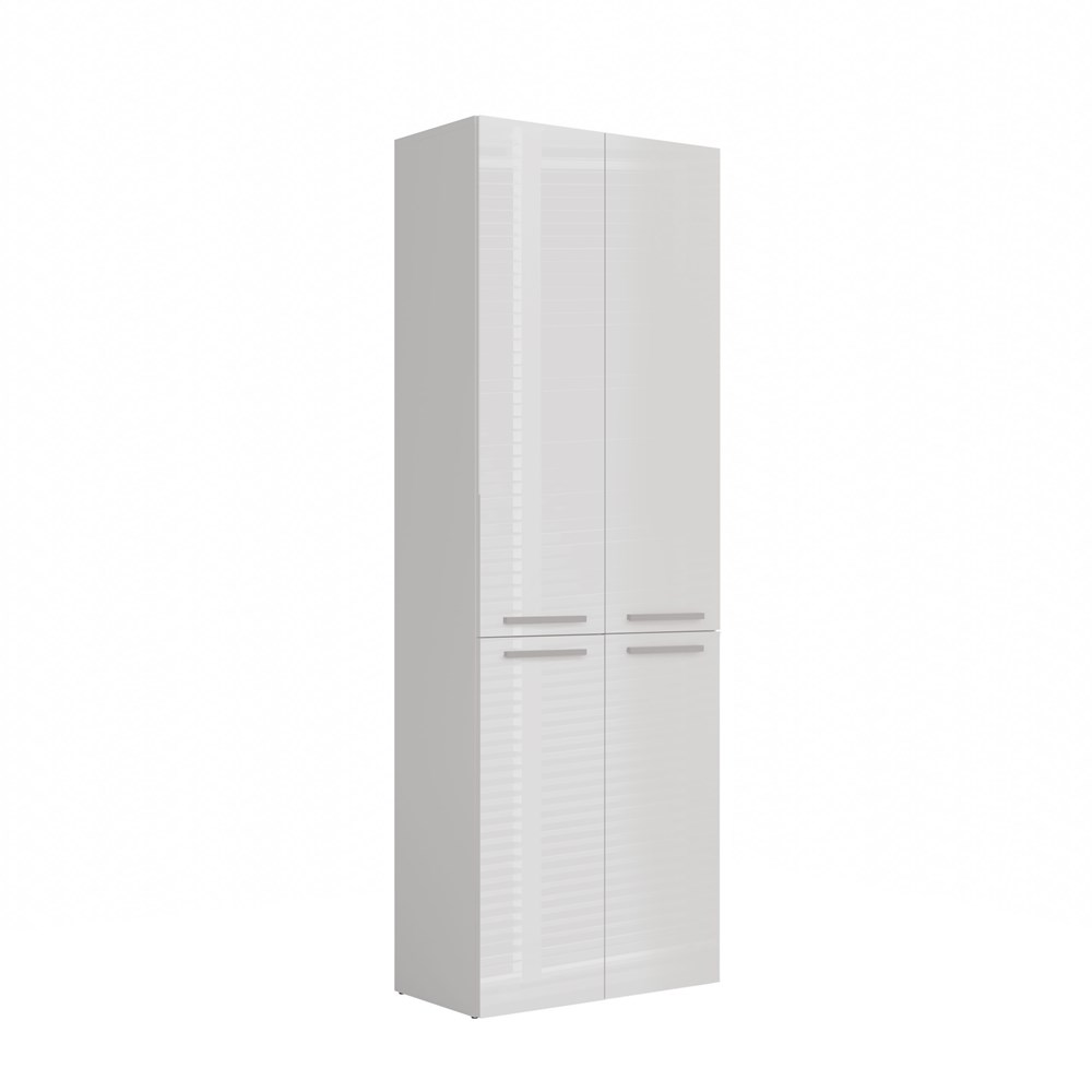 Kopia-brylki0007 Nel 1K/DD Tall Bathroom Cabinet in White Gloss - Image 4