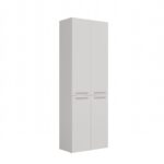 Nel 1K/DD Tall Bathroom Cabinet in White Matt - Image 3