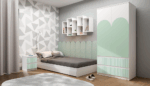 Vero M2 Bedside Table – Mint Green - Image 4