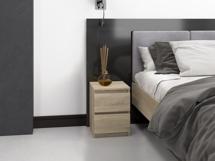Vero M2 Classic Bedside Cabinet – Sonoma Oak - Image 5