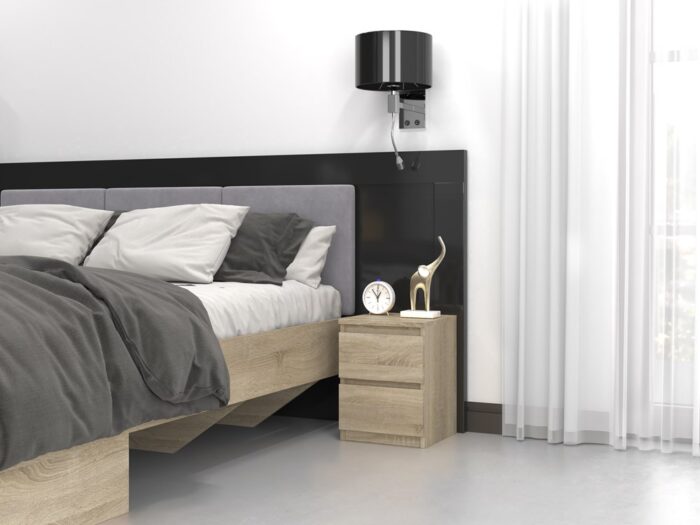 Vero M2 Classic Bedside Cabinet – Sonoma Oak - Image 6
