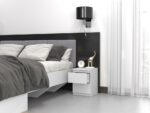 Malwa M2 Bedside Table in White Matt - Image 7