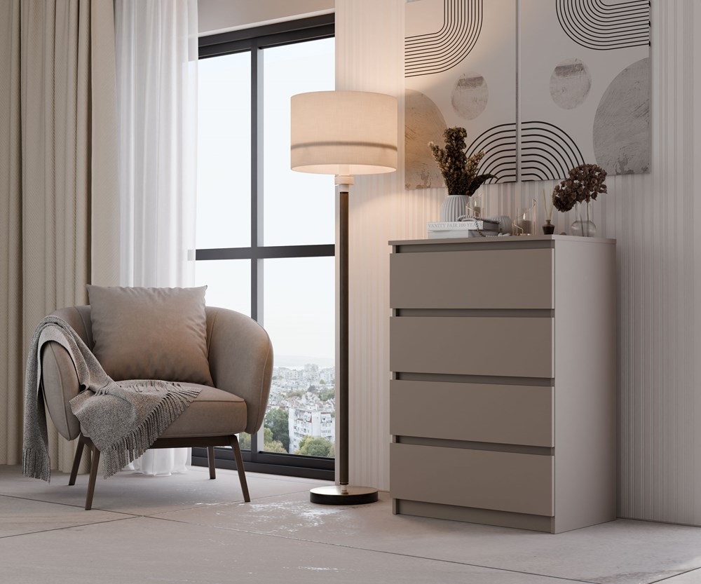 M4_glina_wiz-1 Malwa M4 Chest of Drawers - Clay Grey - Image 2