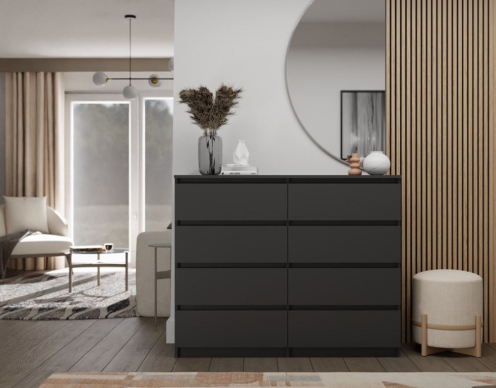 M8-120_czern_1 Malwa M8 Dresser - Black - Image 9